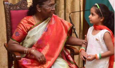 सृष्टि ने किया नाम रोशन। राष्ट्रपति ने दिया मान सम्मान