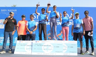 शिव नादर विश्वविद्यालय ने सफलता पूर्वक किया 10K चैलेंज 2023 के पहले संस्करण का आयोजन