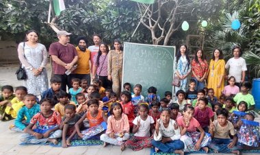 ईएमसीटी द्वारा संचालित निःशुल्क शिक्षा की ज्ञानशाला में धूम धाम से मनाया गया शिक्षक दिवस