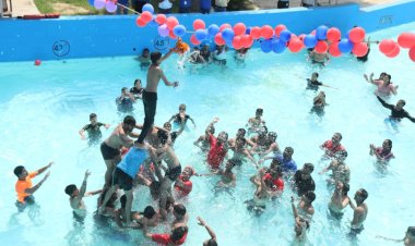 वर्ल्डस ऑफ वंडर वाटर पार्क में हुआ दही हांडी का आयोजन