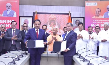 उत्तर प्रदेश में इलेक्ट्रिक व्हीकल मैन्युफैक्चरिंग प्लान्ट स्थापित करने के लिए 1000 करोड़ रूपए का एमओयू साइन