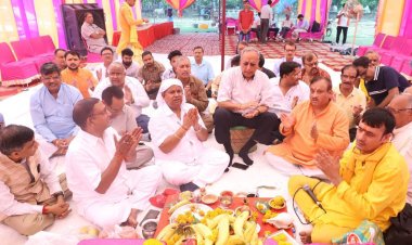 श्रीरामलीला महोत्सव 2023 के लिए सेक्टर 62 में  हुआ भूमिपूजन