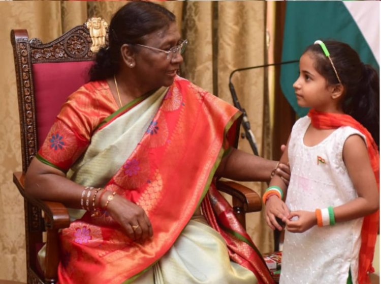 सृष्टि ने किया नाम रोशन। राष्ट्रपति ने दिया मान सम्मान