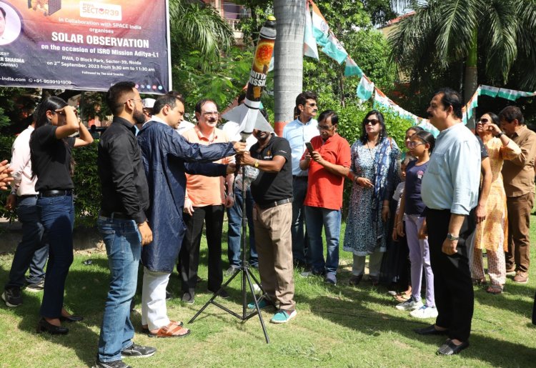 स्पेस इंडिया ने आरडब्ल्यूए-39 के सहयोग से इसरो मिशन आदित्य-एल-1 लॉन्च का मनाया जश्न