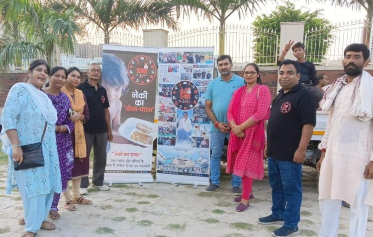 नेकी का दोना-पत्तल अभीयान ग्रेटर नोएडा टेकजोन 4 मे