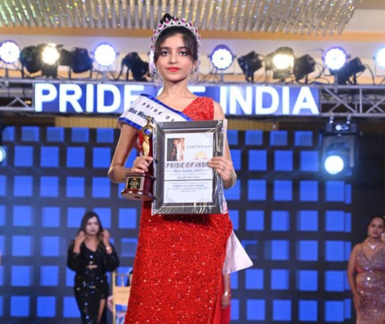 प्राइड ऑफ़ इंडिया 'मिस इंडिया 2023' में मिस वेस्ट बंगाल स्टेट विनर बनी जुएली सरकार
