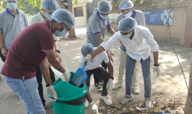 आईएमएस के छात्रों ने चलाया गया स्वच्छता अभियान