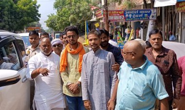एमएलसी हंसराज विश्वकर्मा का भाजपाईयों ने किया स्वागत