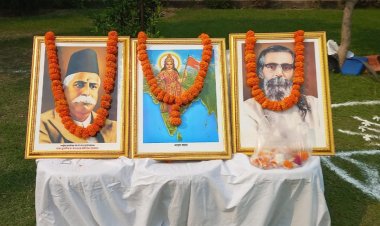 सांकेतिक विजय दशमी के उत्सव पर निकाला पथ संचलन