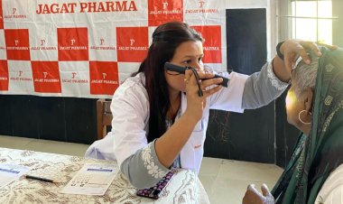 जगत फार्मा ने SHEOWS गढ़मुक्तेश्वर में बुजु़र्गों के लिए आयोजित किया आई केयर कैम्प