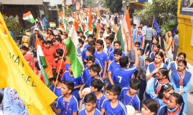 विद्या विहार शाहदरा के छात्र छात्राओं ने रैली के माध्यम से दिया एकता का सन्देश 