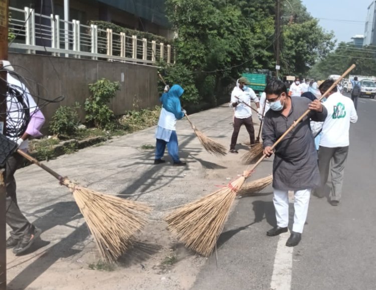 लघु उद्योग भारती ने चलाया स्वच्छता अभियान