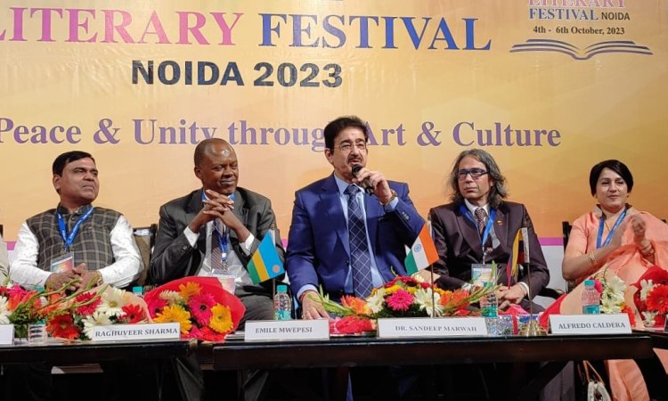 साहित्य हमारी दशा और दिशा को नया नजरिया देता है - संदीप मारवाह