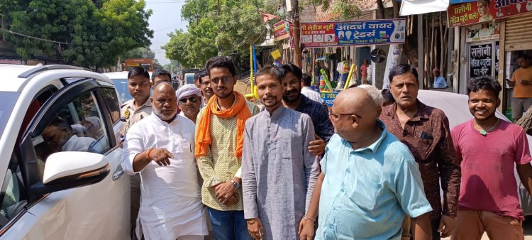 एमएलसी हंसराज विश्वकर्मा का भाजपाईयों ने किया स्वागत