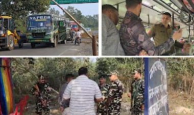 चेकिंग के दौरान नफीस बस में बैग में मिला विस्फोटक, पुलिस व स्टेटिक सर्विलेंस टीम ने किया जप्त