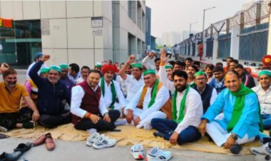 भाकियू भानु ने किया कर्मा हुंडई के द्वारा आम लोगों के साथ हो रही लूट खोरी के खिलाफ धरना प्रदर्शन