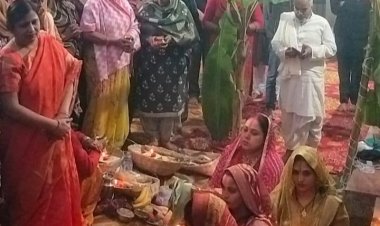 छठ पूजा समिति अरावली सेक्टर  52 ने किया छठ पूजा के लिए विशेष प्रबंध