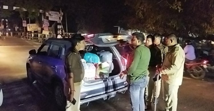 सघन चेकिंग अभियान में दुल्लहपुर थानाध्यक्ष ने वाहन स्वामियों को पढ़ाया पाठ