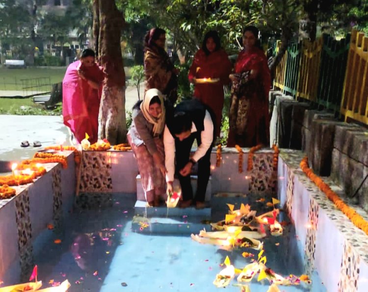 अरावली अपार्टमेंट में बहुत ही धूमधाम से मनाई गई देव दीपावली