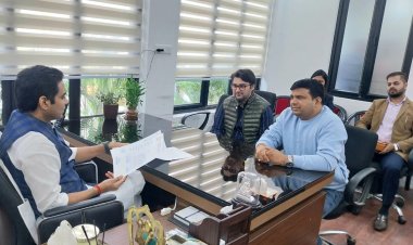 नॉएडा विधायक पंकज सिंह के सामने उठाई रोज़गार नीति की खामियां 