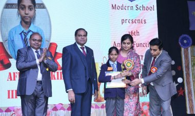 मॉडर्न विद्यालय जूनियर विंग के बच्चो ने वार्षिकोत्सव में मचाया धमाल 