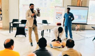 बेसिक लाइफ सपोर्ट मेडिकल ट्रेनिंग दी गई