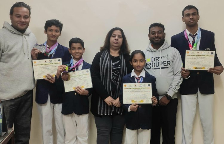 सीएसएचपी पब्लिक स्कूल के विद्यार्थियों ने राज्य स्तरीय प्रतियोगिता में दिखाया अपना दम