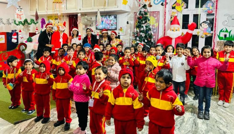 मदर्सलैप प्ले स्कूल में हर्षोल्लास के साथ मनाया गया क्रिसमस