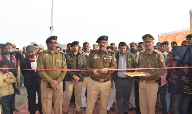 पुलिस चौकी और पिंक बूथ का एसपी ने फीता काटकर किया उद्घाटन