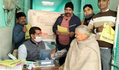सोसाइटी फॉर एनिमल हेल्थ एग्रीकल्चर साइंस एंड ह्यूमैनिटी ने लगाया निशुल्क स्वास्थ्य जांच शिविर