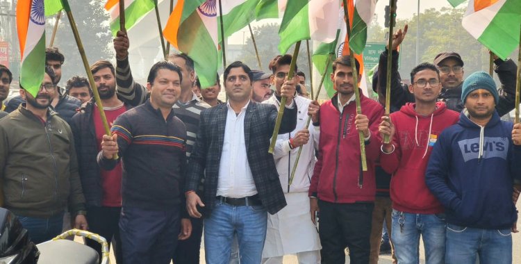 भारतीय किसान यूनियन (इंडिया) ने मनाया गणतंत्र दिवस, निकाली तिरंगा यात्रा