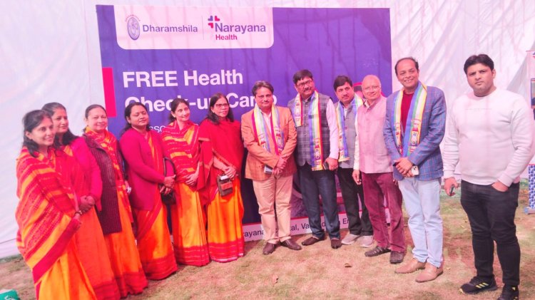 विश्व जैन संगठन मैं फ्री हेल्थ चेकअप कैंप का आयोजन किया