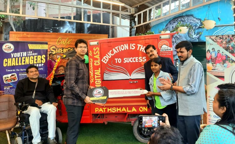 पाठशाला ऑन व्हील के जरिये झुग्गियों तक शिक्षा पहुंचाएगा चैलेंजर्स ग्रुप