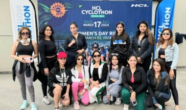 एचसीएल ने किया महिला सशक्तिकरण को बढ़ावा देने के लिए साइकिल रैली का आयोजन