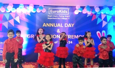 यूरो किड्स ने मनाया वार्षिकोत्सव, ग्रेजुएशन सेरेमनी का हुआ सफल आयोजन