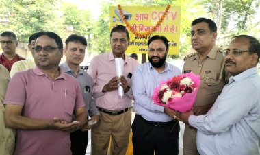 आरडब्ल्यूए 55 ने सेक्टर की सुरक्षा हेतु लगाए हाई रेजोल्यूशन कैमरा