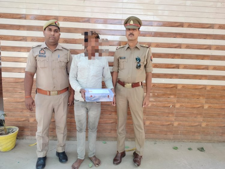 देशी तमंचा और कारतूस के साथ अभियुक्त गिरफ्तार