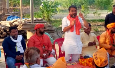 माफिया के मौत पर भावनाओं से खेल रहे हैं सपा प्रत्याशी - भाजपा नेता आशुतोष राय