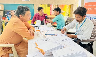 नमो सेवा केंद्र एवं चिन्मय मिशन ने यथार्थ अस्पताल के सहयोग से लगाया निशुल्क चिकित्सा शिविर