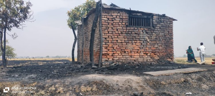 पराली जलाने के लापरवाही में हुआ लाखों का नुकसान, प्राथमिकी दर्ज