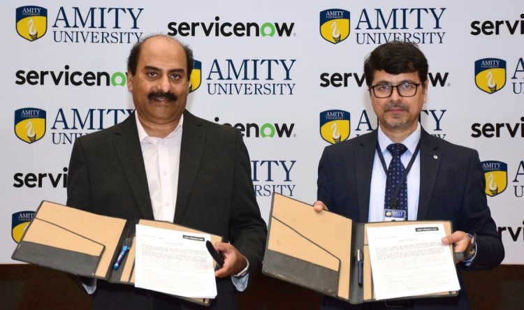 एमिटी विश्वविद्यालय ने अकादमिक विश्वविद्यालय प्रोग्राम की पेशकश के लिए सर्विसनाउ के साथ की साझेदारी