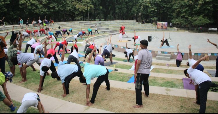 युवा शक्ति ने योग दिवस पर "प्लास्टिक को कहे न" कार्यक्रम के माध्यम से दिया जनसंदेश