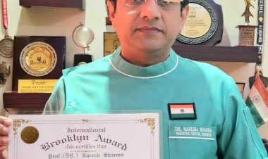 अंतर्राष्ट्रीय ब्रुकलिन पुरस्कार से सम्मनित हुए नोएडा के डॉ नरेश शर्मा