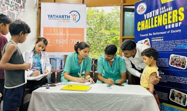 चैलेंजर्स की पाठशाला के 180 बच्चों की हुई स्वास्थ्य जाँच