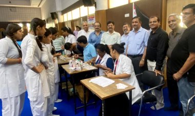 भाविप स्वर्णिम शाखा ने चलाया अनीमिया मुक्त भारत अभियान कैम्प