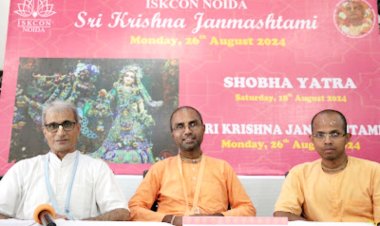 इस्कॉन नोएडा इस वर्ष  एक साथ 5 जगह मनायेगा श्री कृष्ण जन्मोत्सव