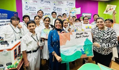 हर घर तिरंगा एवं काकोरी ट्रेन एक्शन शताब्दी महोत्सव पर पोस्टर मेकिंग