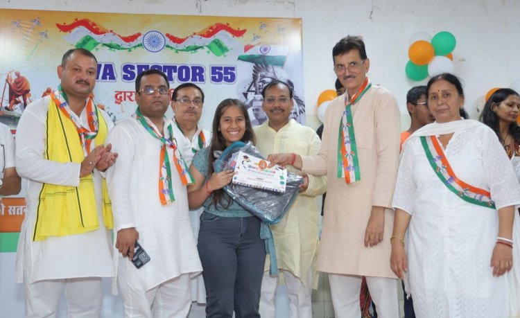 आरडब्ल्यूए 55 ने सांस्कृतिक कार्यक्रम के साथ मनाया 78वा स्वतंत्रता दिवस