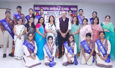 स्कूल में इंटरैक्ट क्लब के स्थापना समारोह पर पेश हुई क्लब रिपोर्ट