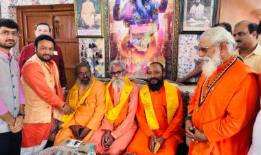 गौसेवा, सनातन एवं आध्यात्म की अलख जगा रहे गुरु जी गौतम ऋषि, अटल अखाड़ा में भव्य स्वागत